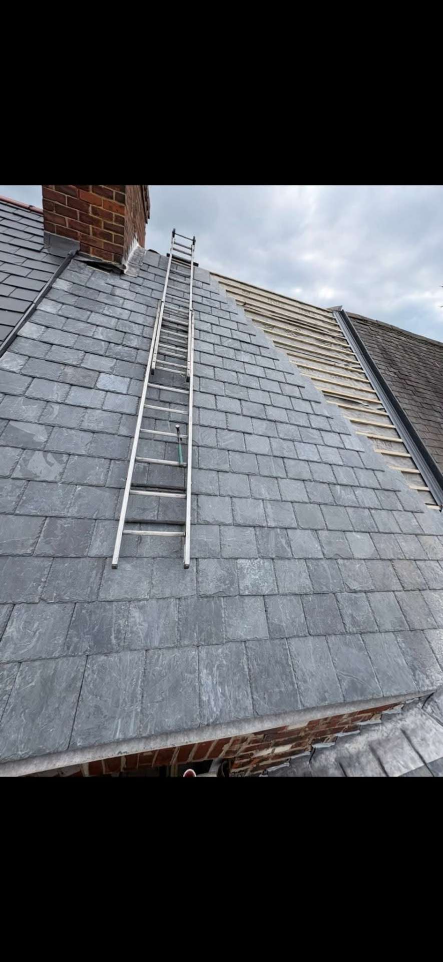Slate roof restoration